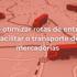 Imagem com caminhões sobrepostos em mapas escrito o título do anúncio sobre otimizar as rotas de entrega